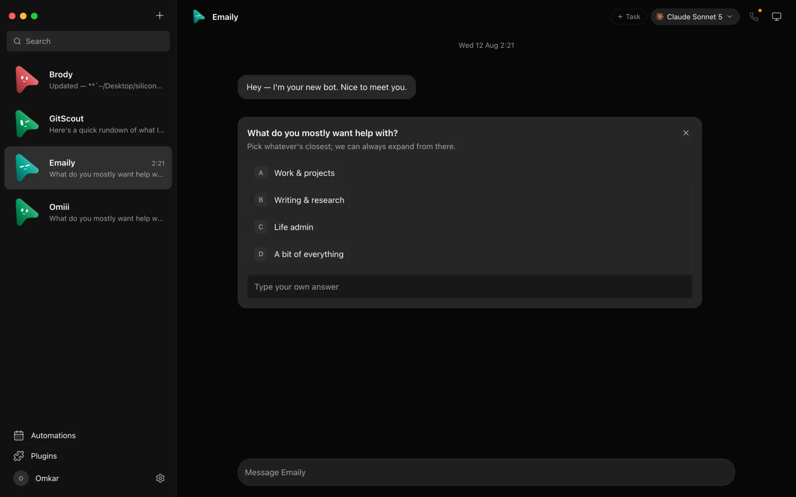 OpenMausBot 的审批卡片:命令执行前在聊天里请求放行